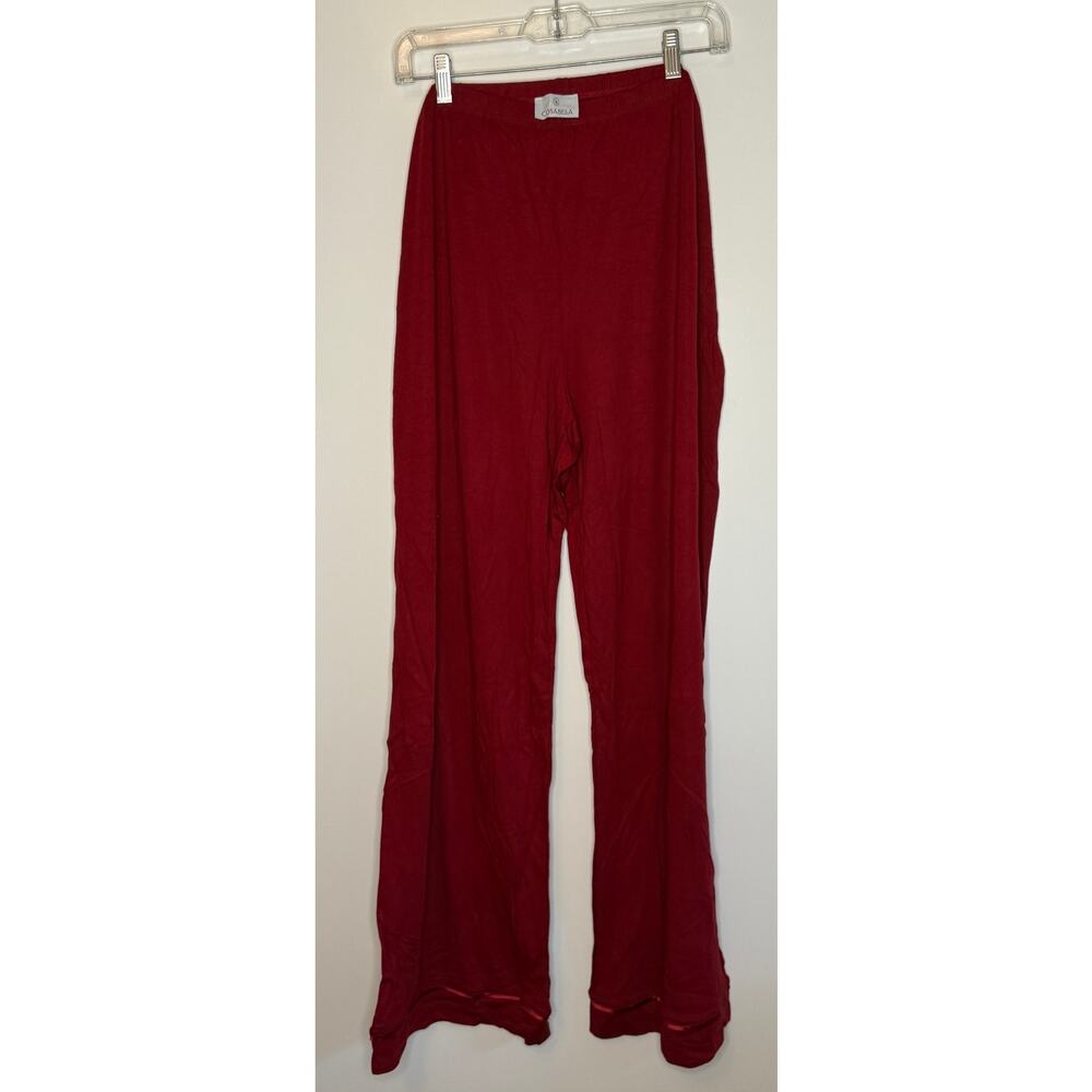 Cosabella Dark Red Bella Button Down Women's Pajama Set Super Soft Cotton XXL - Picture 2 of 6